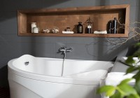 Акриловая ванна Aquanet Jamaica 00205503 R 160x100 см, угловая, правая, пристенная, белая, асимметричная, с каркасом, с сиденьем