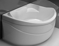 Акриловая ванна Aquanet Jamaica 00205503 R 160x100 см, угловая, правая, пристенная, белая, асимметричная, с каркасом, с сиденьем