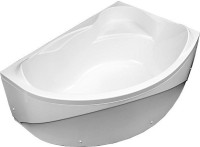 Акриловая ванна Aquanet Jamaica 00205503 R 160x100 см, угловая, правая, пристенная, белая, асимметричная, с каркасом, с сиденьем