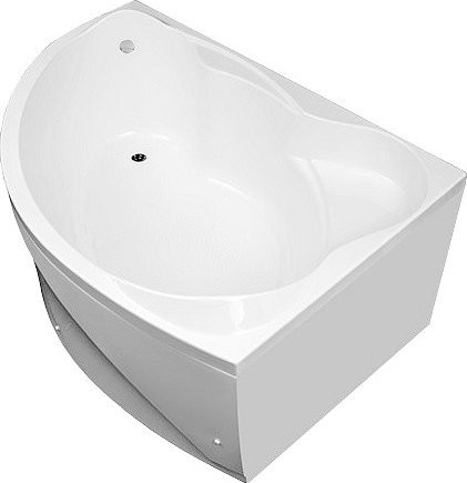 Акриловая ванна Aquanet Jamaica 00205503 R 160x100 см, угловая, правая, пристенная, белая, асимметричная, с каркасом, с сиденьем