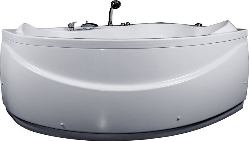 Акриловая ванна Aquanet Jamaica 00205503 R 160x100 см, угловая, правая, пристенная, белая, асимметричная, с каркасом, с сиденьем