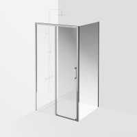 Душевой уголок KERAMA MARAZZI Vetro 110х80 см, профиль хром