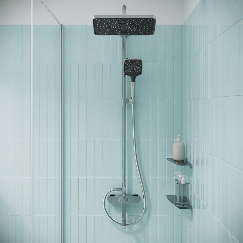 Душевая стойка IDDIS Parker PARSB3Fi06 глянцевый хром