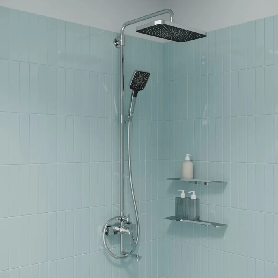 Душевая стойка IDDIS Parker PARSB3Fi06 глянцевый хром