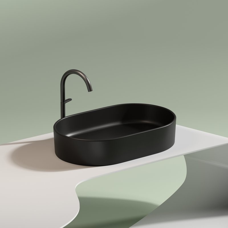 Накладная раковина Ceramicanova Element CN6048MB черная матовая