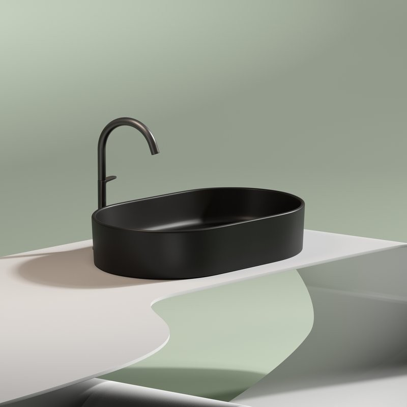 Накладная раковина Ceramicanova Element CN6048MB черная матовая