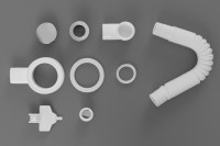 Мебельная раковина Aquanet Арт 59 накладная, глянцевая белая, прямоугольная, литьевой мрамор