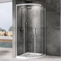 Душевой уголок Abber Schwarzer Diamant AG01090 90x90, профиль хром, стекло прозрачное