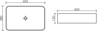 Накладная раковина Ceramicanova Element CN6053MB черная матовая