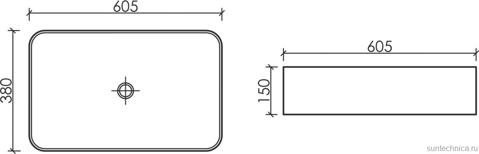 Накладная раковина Ceramicanova Element CN6053MB черная матовая