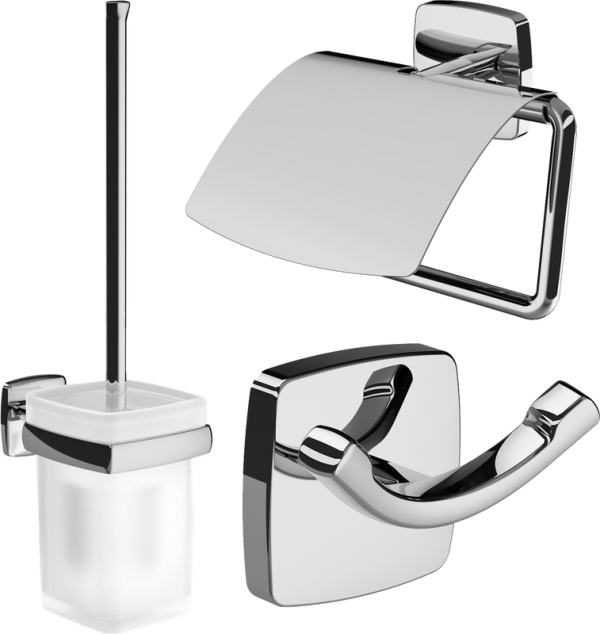 Набор Ершик AM.PM Gem A9033400 + Держатель A90341400 + Крючок A9035600