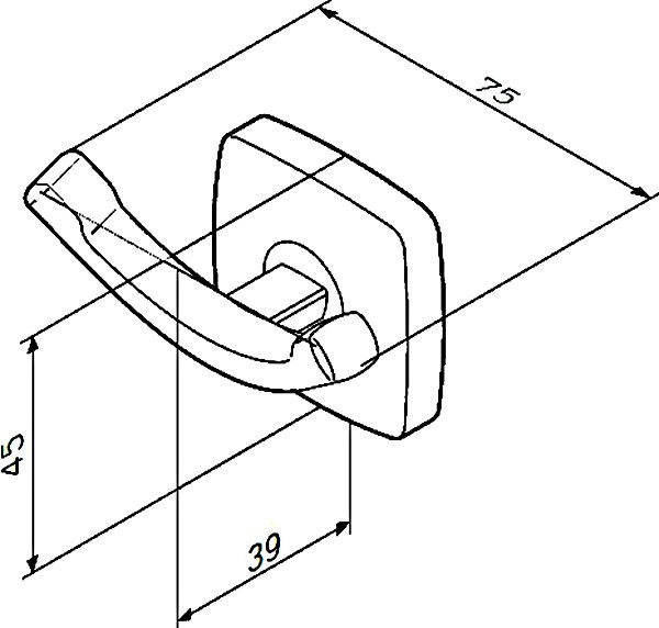 Набор Ершик AM.PM Gem A9033400 + Держатель A90341400 + Крючок A9035600