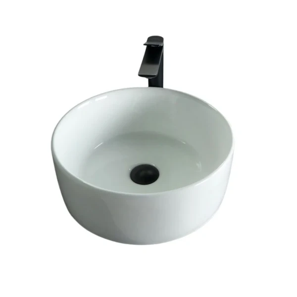 Накладная раковина GID Esfera N9011 40 глянцевая белая, круглая, фаянс