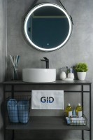 Накладная раковина GID Esfera N9011 40 глянцевая белая, круглая, фаянс