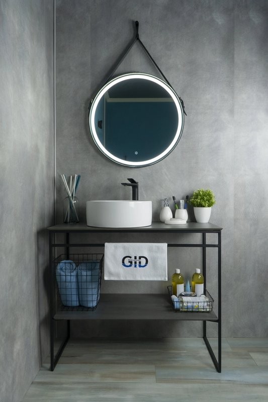 Накладная раковина GID Esfera N9011 40 глянцевая белая, круглая, фаянс