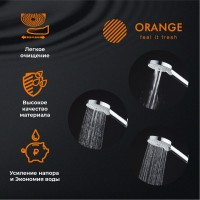 Душевая лейка Orange O-Shower S02HS глянцевый хром