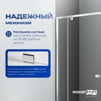 Душевая дверь в нишу Wasserkraft Aula 11P04 90 см Душевая дверь в нишу Wasserkraft Aula 11P04 90 см