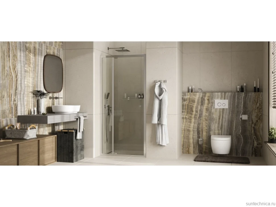 Душевая дверь в нишу Wasserkraft Aula 11P04 90 см