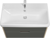 Мебель для ванной комнаты AQUATON Оливия 80 грей, дуб ойстер, раковина Адриана 80