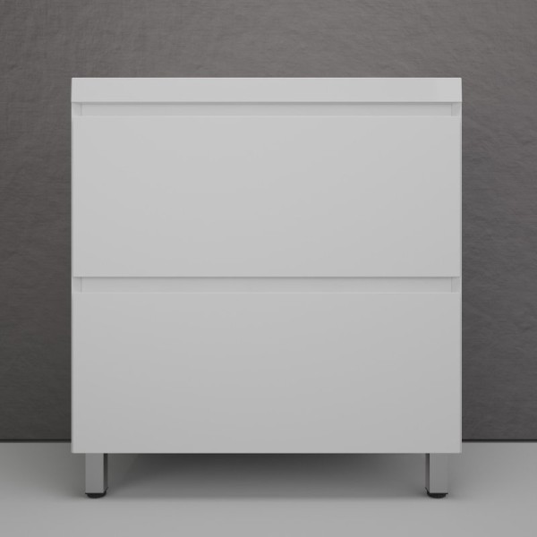 Тумба с раковиной Style Line Манхэттен 80 напольная, белая, раковина Andrea Classic 80