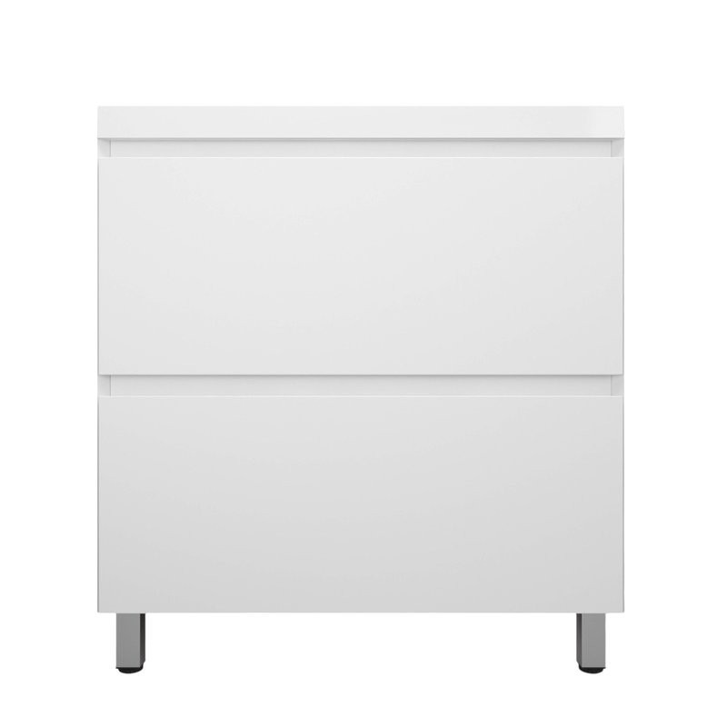 Тумба с раковиной Style Line Манхэттен 80 напольная, белая, раковина Andrea Classic 80