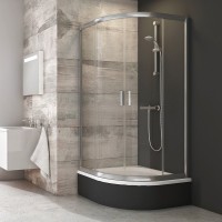 Душевой уголок Ravak Blix BLCP4-80 Sabina Transparent, профиль хром