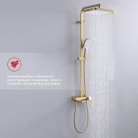 Душевая стойка Raglo R51.24.03 сатин золотой