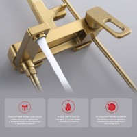 Душевая стойка Raglo R51.24.03 сатин золотой