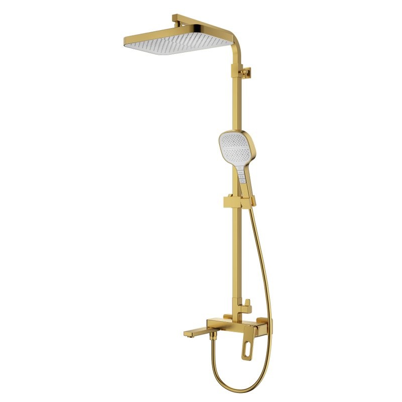 Душевая стойка Raglo R51.24.03 сатин золотой