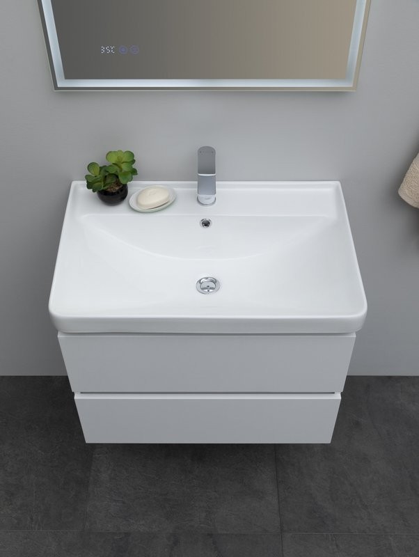Тумба с раковиной Aquanet Sofa 70 подвесная