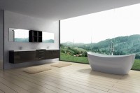 Акриловая ванна Art&Max AM-502-1800-780 180x80 см, отдельностоящая, белая, овальная, с каркасом, со сливом-переливом