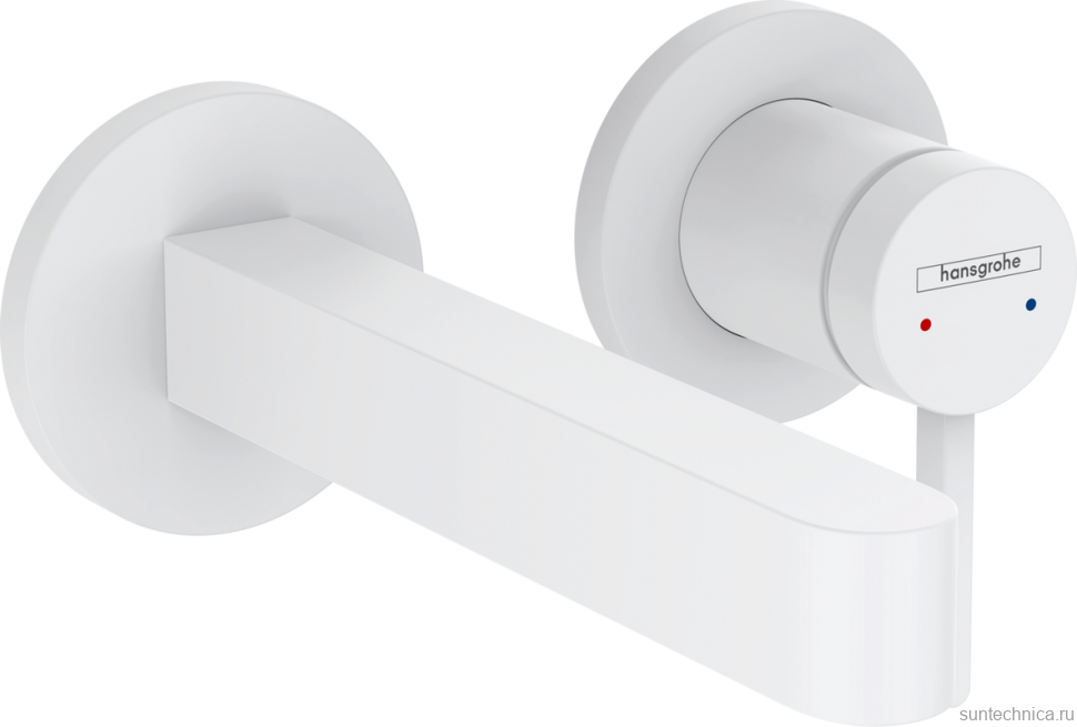 Смеситель для раковины Hansgrohe Finoris 76051700 С ВНУТРЕННЕЙ ЧАСТЬЮ матовый белый