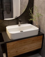 Смеситель для раковины металл Gun Metal, AQUAme Parma AQM6610GM