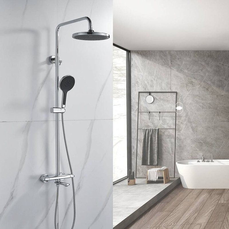 Душевая стойка Rose R3936 хром