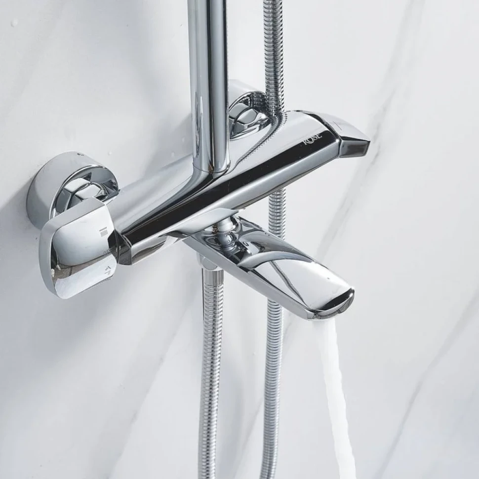 Душевая стойка Rose R3936 хром