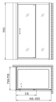 Душевой уголок Gemy Sunny Bay S28191A-A75