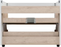 Тумба под раковину без столешницы Aquanet Ирис new 100 напольная, белая глянцевая