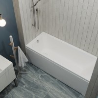 Акриловая ванна Triton Прага 170x70 см, пристенная, белая, с каркасом