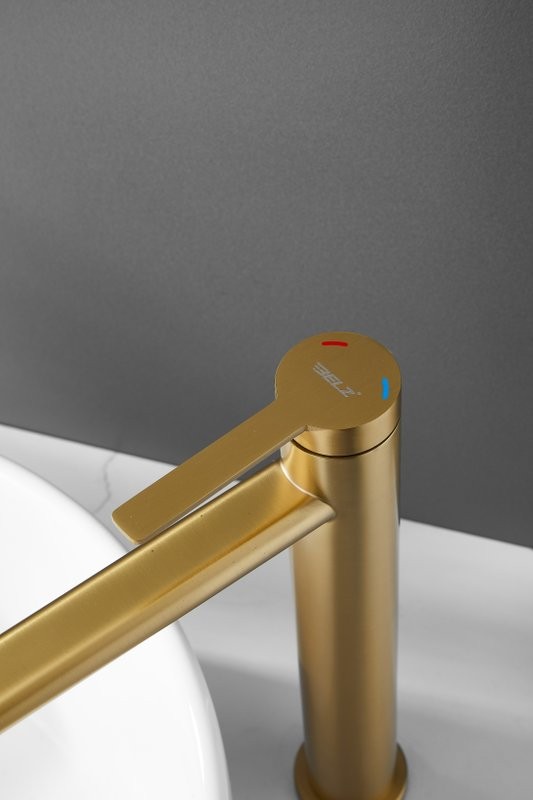 Смеситель для раковины BELZ B813 B11813-5 золото