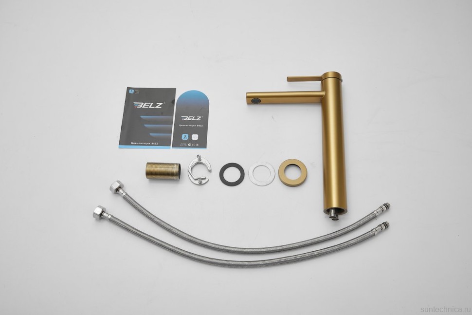 Смеситель для раковины BELZ B813 B11813-5 золото