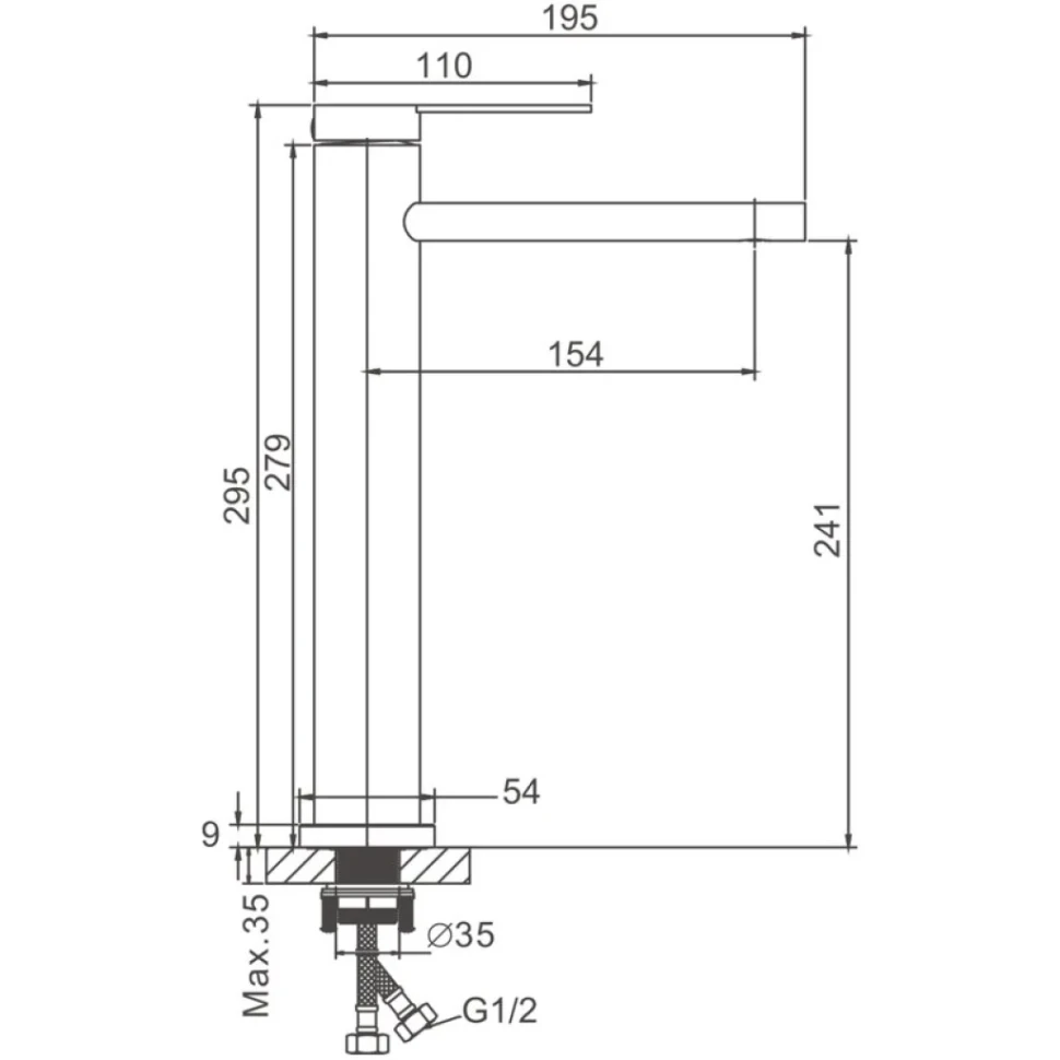 Смеситель для раковины BELZ B813 B11813-5 золото