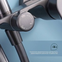 Душевая стойка Splenka S53 S53.24.09 графит Душевая стойка Splenka S53 S53.24.09 графит