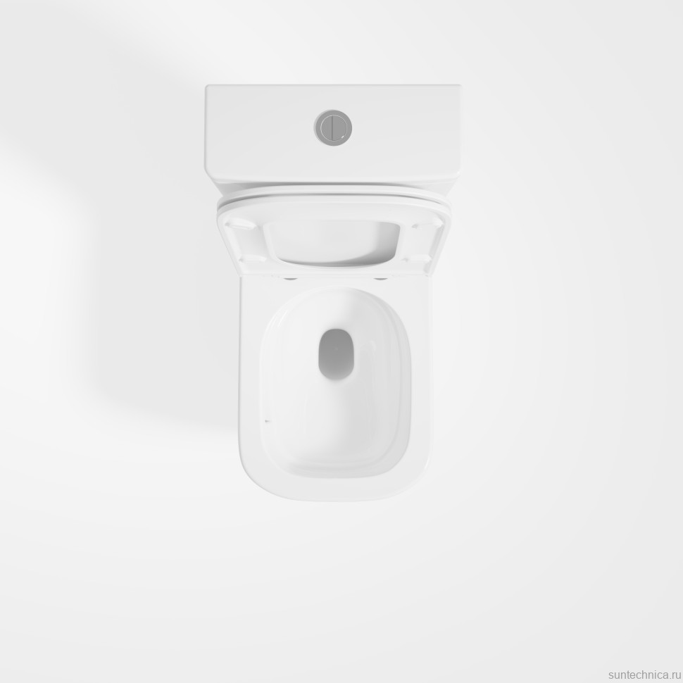 Унитаз-компакт напольный Vincea Tornado Bien VT2-51T, белый, ультратонкое сиденье soft-close, P-trap