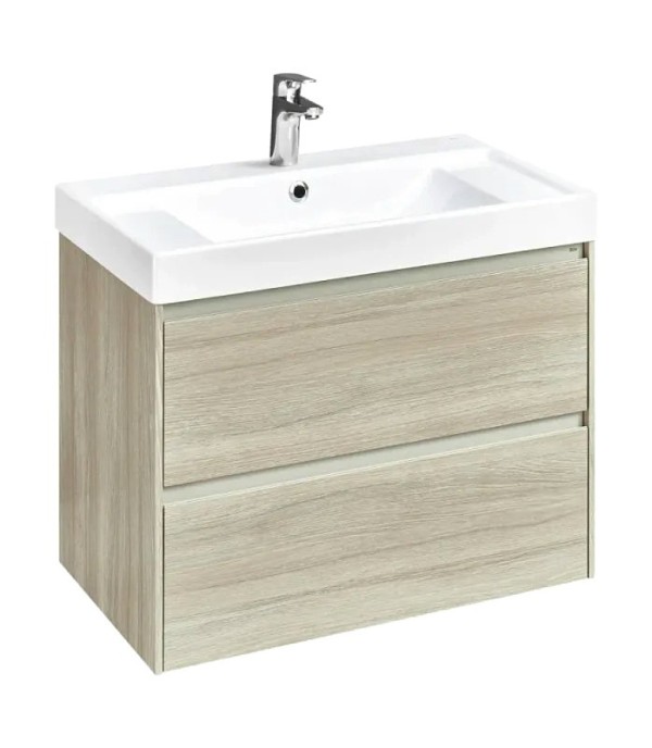 Тумба с раковиной Roca Ona 80 дуб светлый