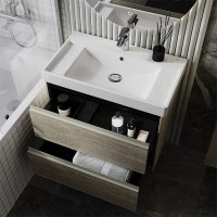 Тумба с раковиной Roca Ona 80 дуб светлый