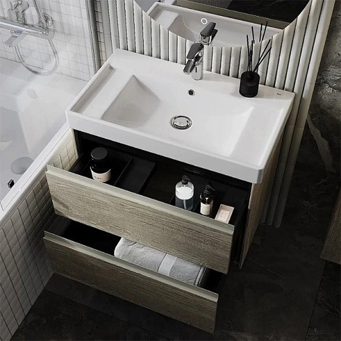 Тумба с раковиной Roca Ona 80 дуб светлый