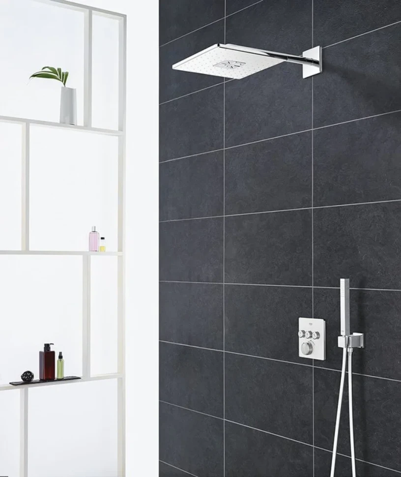 Термостатический смеситель встраиваемый Grohe Grohtherm SmartControl 29157LS0 С ВНУТРЕННЕЙ ЧАСТЬЮ, белая луна