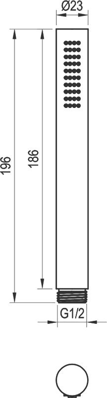 Душевая лейка Ravak 951.60RGB розовое золото