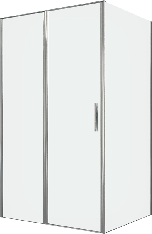 Душевой уголок Allen Brau Priority 120x80, профиль хром, стекло прозрачное