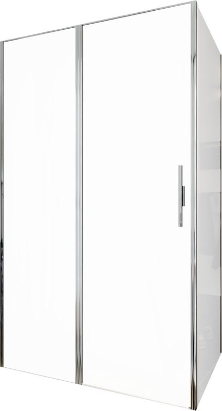 Душевой уголок Allen Brau Priority 120x80, профиль хром, стекло прозрачное